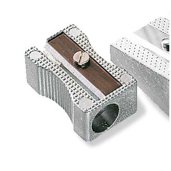 Single hole metal pencil sharpener