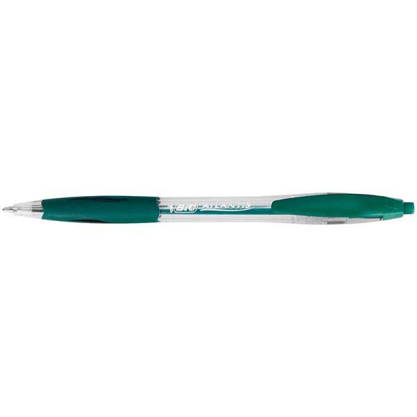 Bic Atlantis stylo à bille rétractable moyenne vert