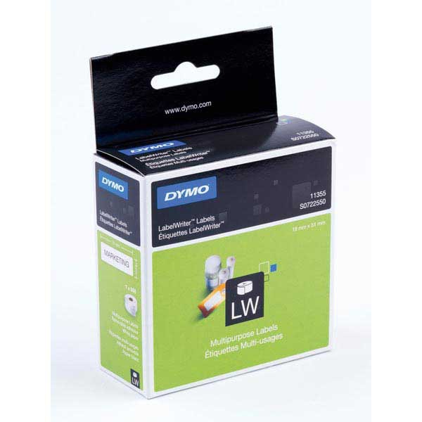 Dymo 11355 removable labels 19x51mm - box of 500