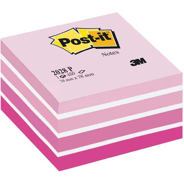 Post-it Notes cube 76x76 mm 450 pages pastel pink