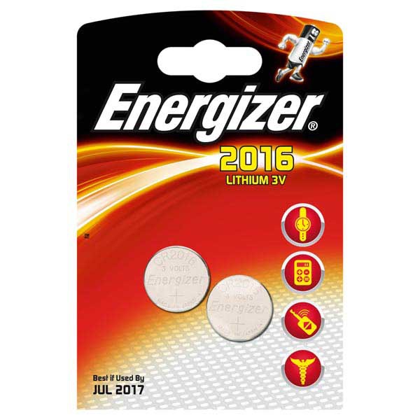 ENERGIZER WATCH BATTERIES CR2016 - PACK OF 2