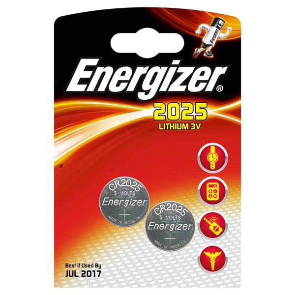 ENERGIZER WATCH BATTERIES CR2025 - PACK OF 2