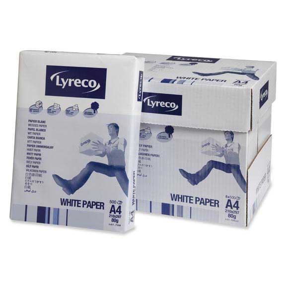 RM500 LYRECO PAPER 4PUNCH ECF A4 80G WH