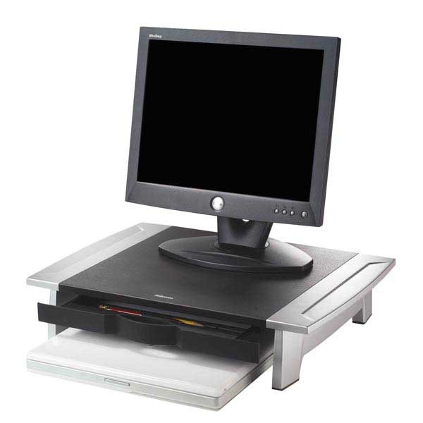 Fellowes 8031101 monitor riser adjustable height black/gray