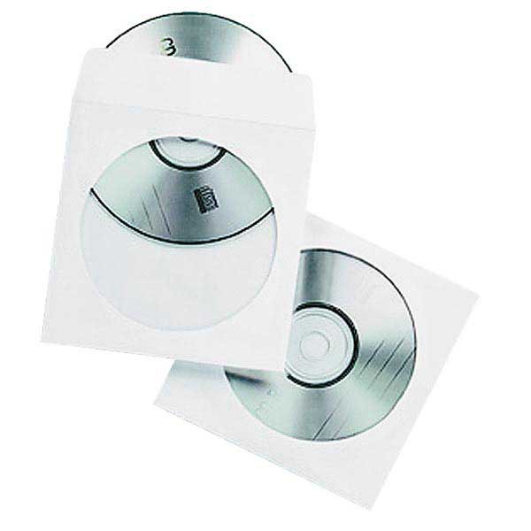CD pockets paper with window for CD/DVD - pack of 50