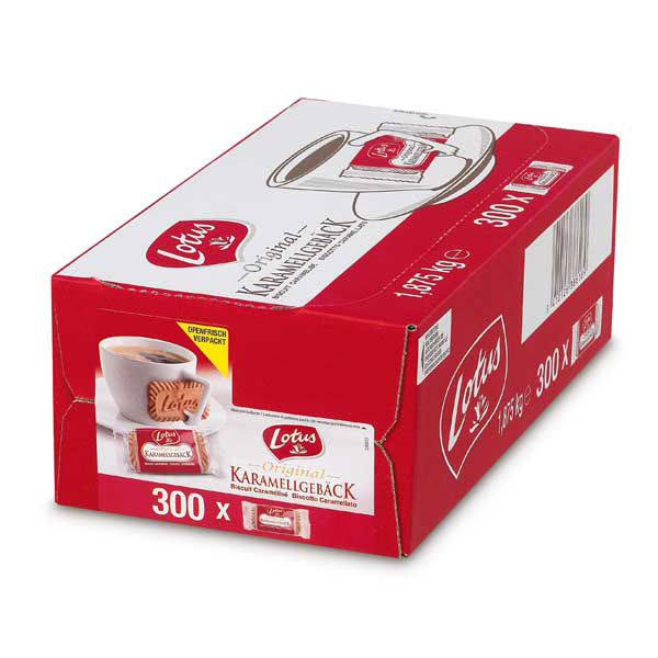 Lotus Biscoff caramelbiscuit confezionati individualmente, conf. da 300 pezzi