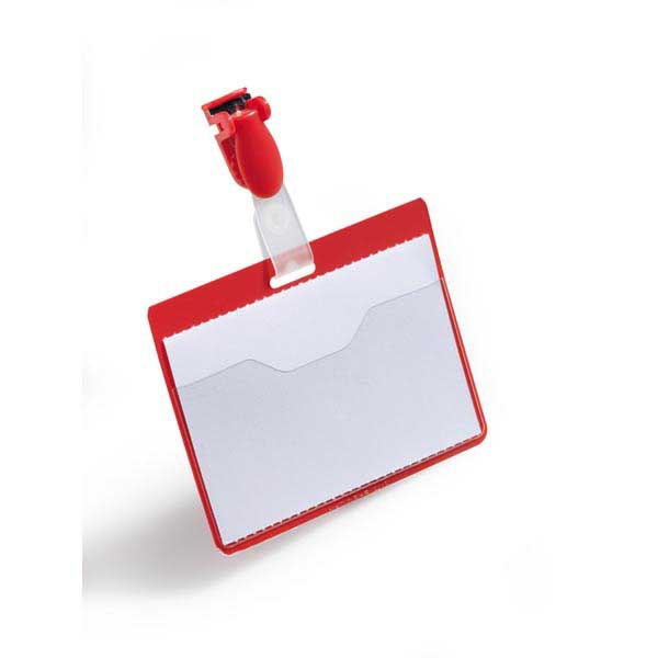 NAME BADGES DURABLE 60X90MM, RED (8106)