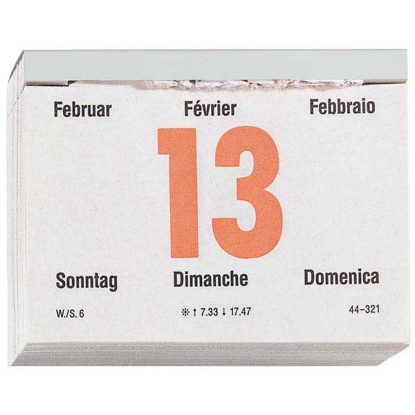 Tear-off Desk Calendar 10.5x8cm (88904)