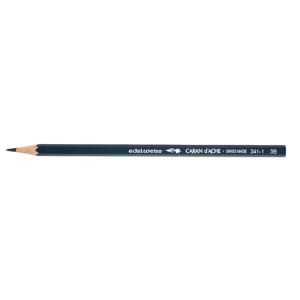 Bleistift Caran d'Ache 341-1, 3B, dunkelgrau, Packung à 12 Stück