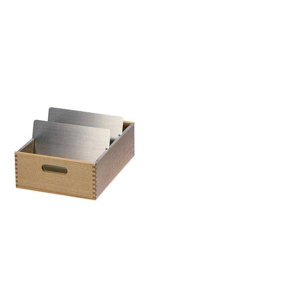 Boite à fiches en bois A5 oblong profondeur 30 cm (210x148 mm)