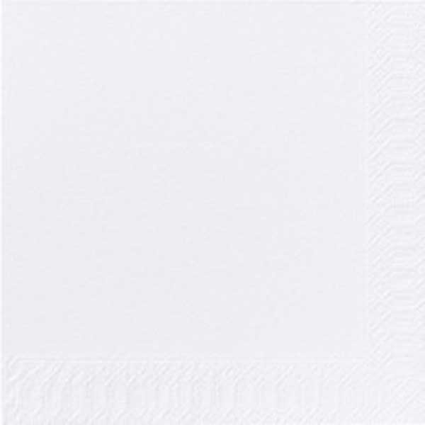 PAQUET DE 300 SERVIETTES OUATE DUNI 2 PLIS 24 X 24 CM BLANCHE