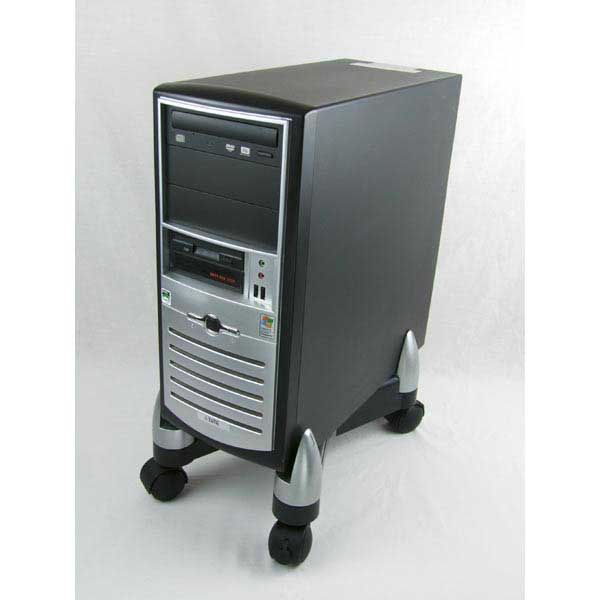 Fellowes 8039001 CPU X computer standard with castors anthracite/silvergray