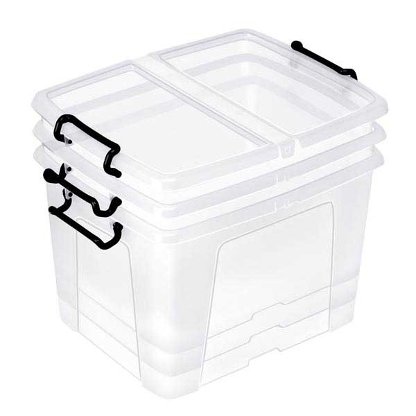 BOITE DE RANGEMENT MULTIUSAGES PLASTIQUE STRATA BY CEP 40 LITRES