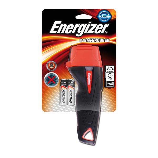 GRANDE TORCHE ENERGIZER IMPACT RUBBER AA + 2 PILES AA/LR06