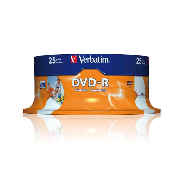 DVD-R 4.7 GB 120 MIN STAMPABILI VERBATIM - CONF.SPINDLE DA 25