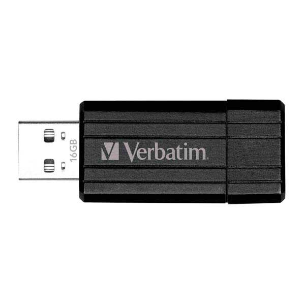 Speicher Stick Pinstripe Drive Verbatim, 2.0 USB, 16 GB, rot