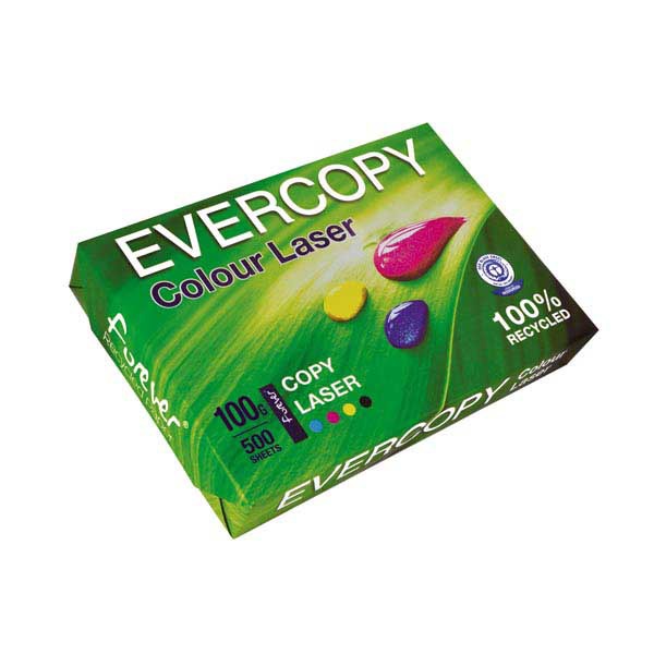 Evercopy Colour Laser recycled paper A4 100g - pack of 500 sheets