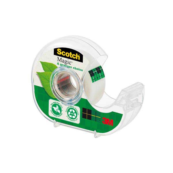 NASTRI ADESIVI INVISIBILI SCOTCH® MAGIC™ VERDE: DISPENSER + 1 NASTRO 19mmx33m