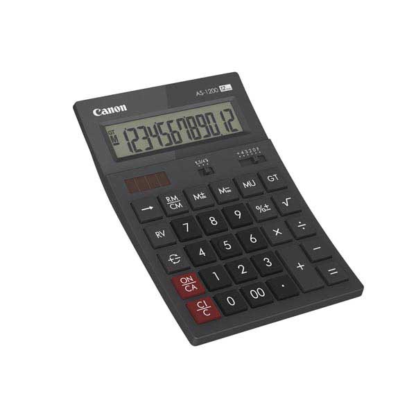 Canon AS-1200 desk calculator black - 12 numbers