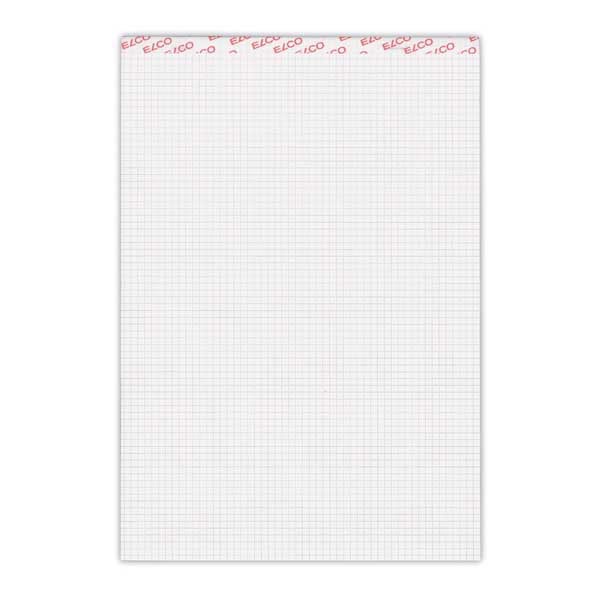 Bloc-notes A4, 100 gm2 quadrillé 4 mm, 80 feuilles (73531-17)