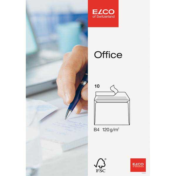 Busta Elco Office, B4, senza finestra, 120 gm2, bianco, conf. 10 pz. (74494.12)