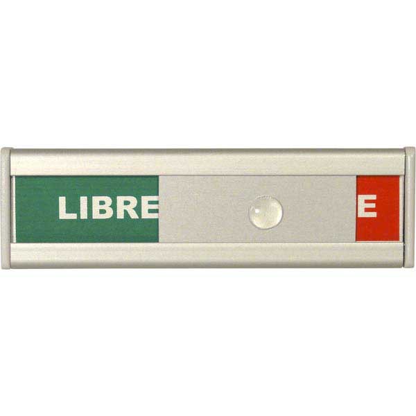 Plaque de porte ''Libre/Occupé'' 105x30 mm, aluminium