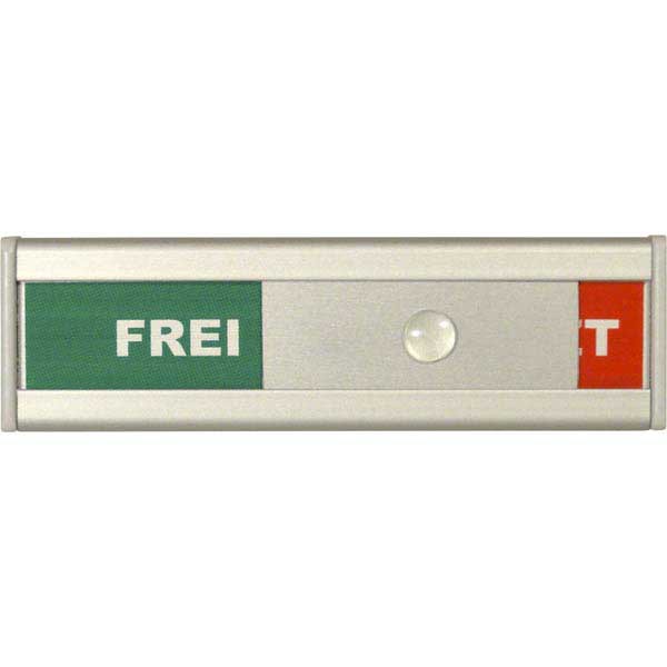 Plaque de porte ''Frei/Besetzt'' 105x30 mm, aluminium