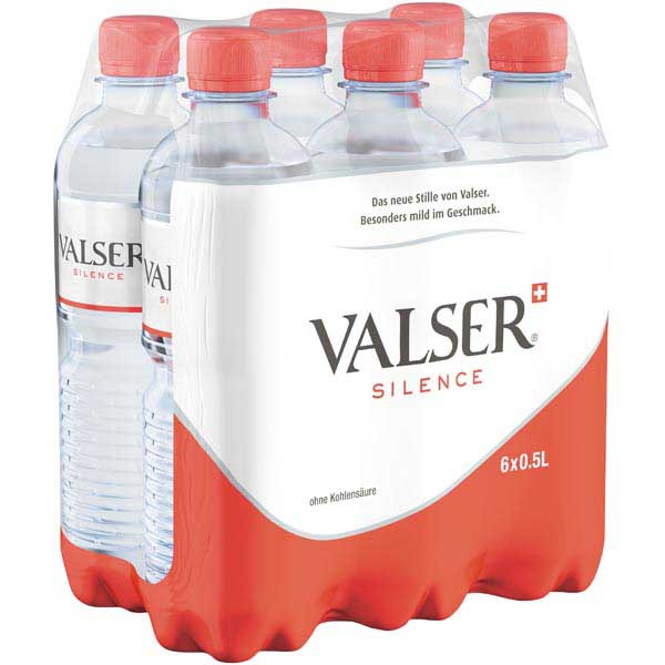 Valser Silence Mineralwasser ohne Kohlensäure 50 cl, Packung à 6 Flaschen