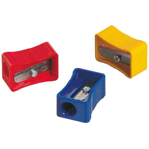 PENCIL SHARPENER 1-HOLE PLASTIC ASSTD