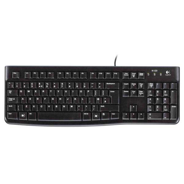 USB Tastatur Logitech K120, schwarz