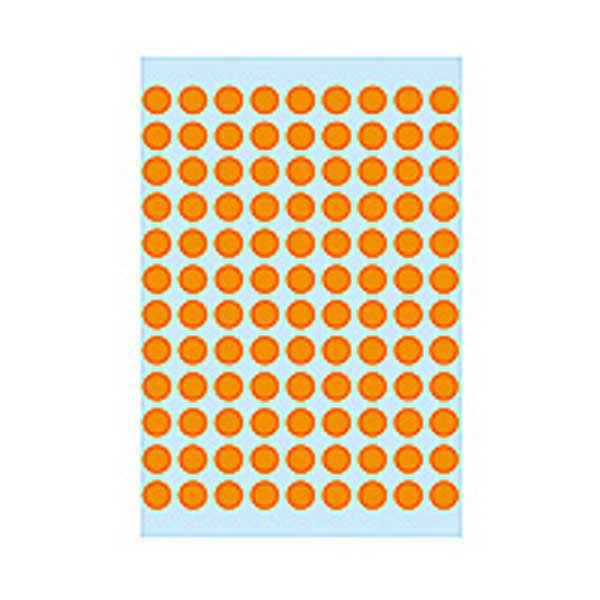 Etichette multiuso Herma 1844, 8 mm arancio chiaro, confezione da 540 pezzi