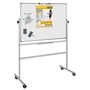 Bi Office mobile magnetic revolving enamel whiteboard 120x150 cm