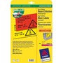 Avery L6006 neon labels 210x297mm yellow - box of 20
