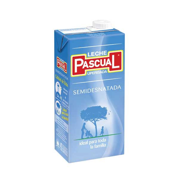 PK6 PASCUAL TETRABRIK HALF WHOLE MILK 1L