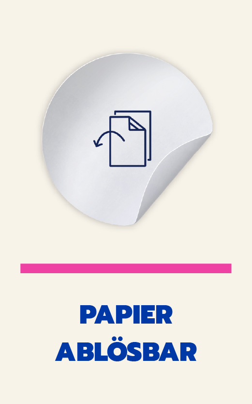 Papier ablösbar