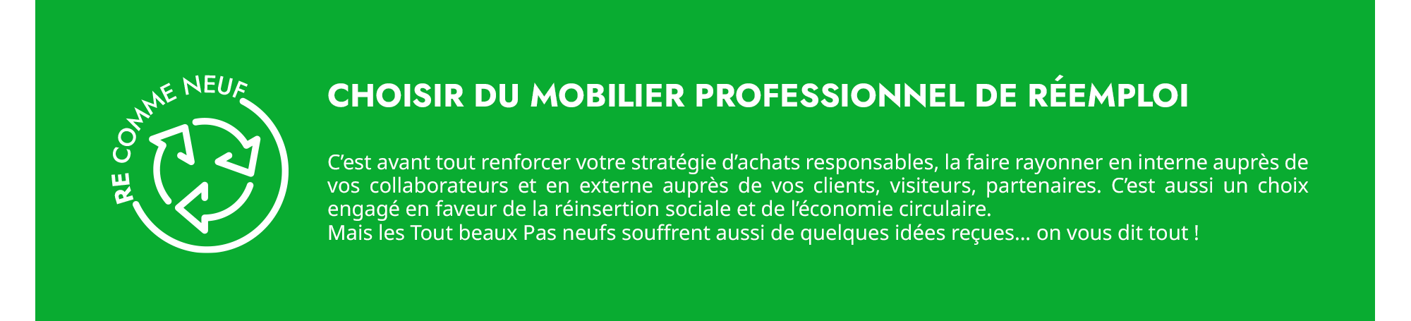 pourquoi choisir du mobilier de réemploi