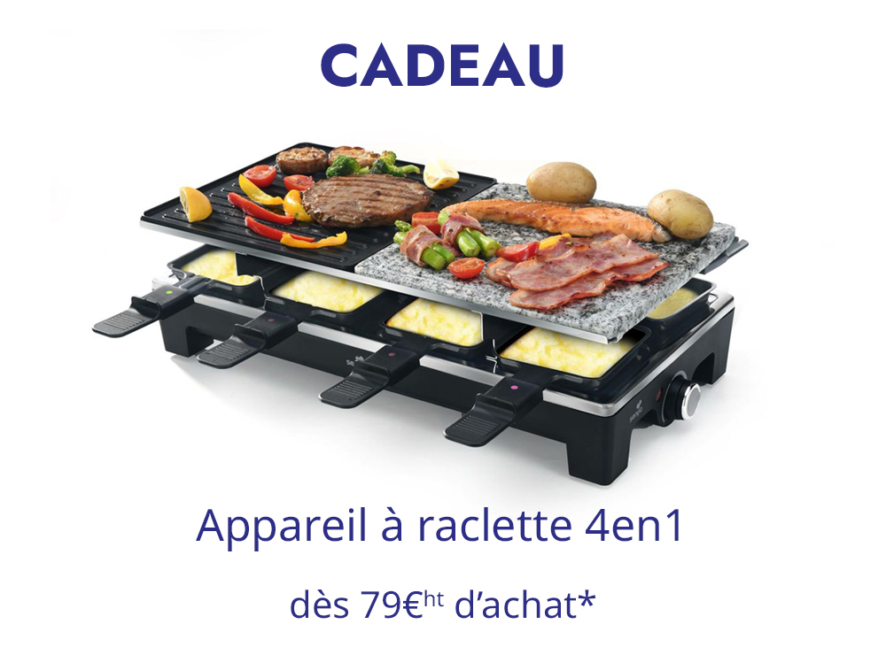 cadeau appareil à raclette 4en1