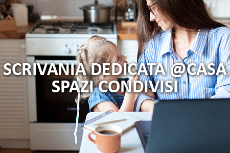 Scrivania dedicata @ casa spazi condivisi