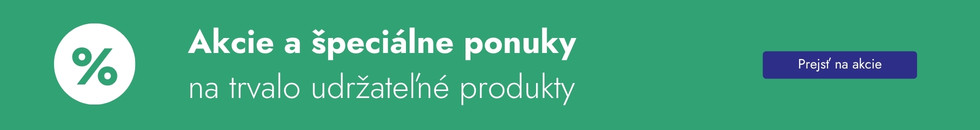 Akcie a špeciálne ponuky na trvalo udržateľné produkty