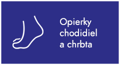opierky chodidiel a chrbta