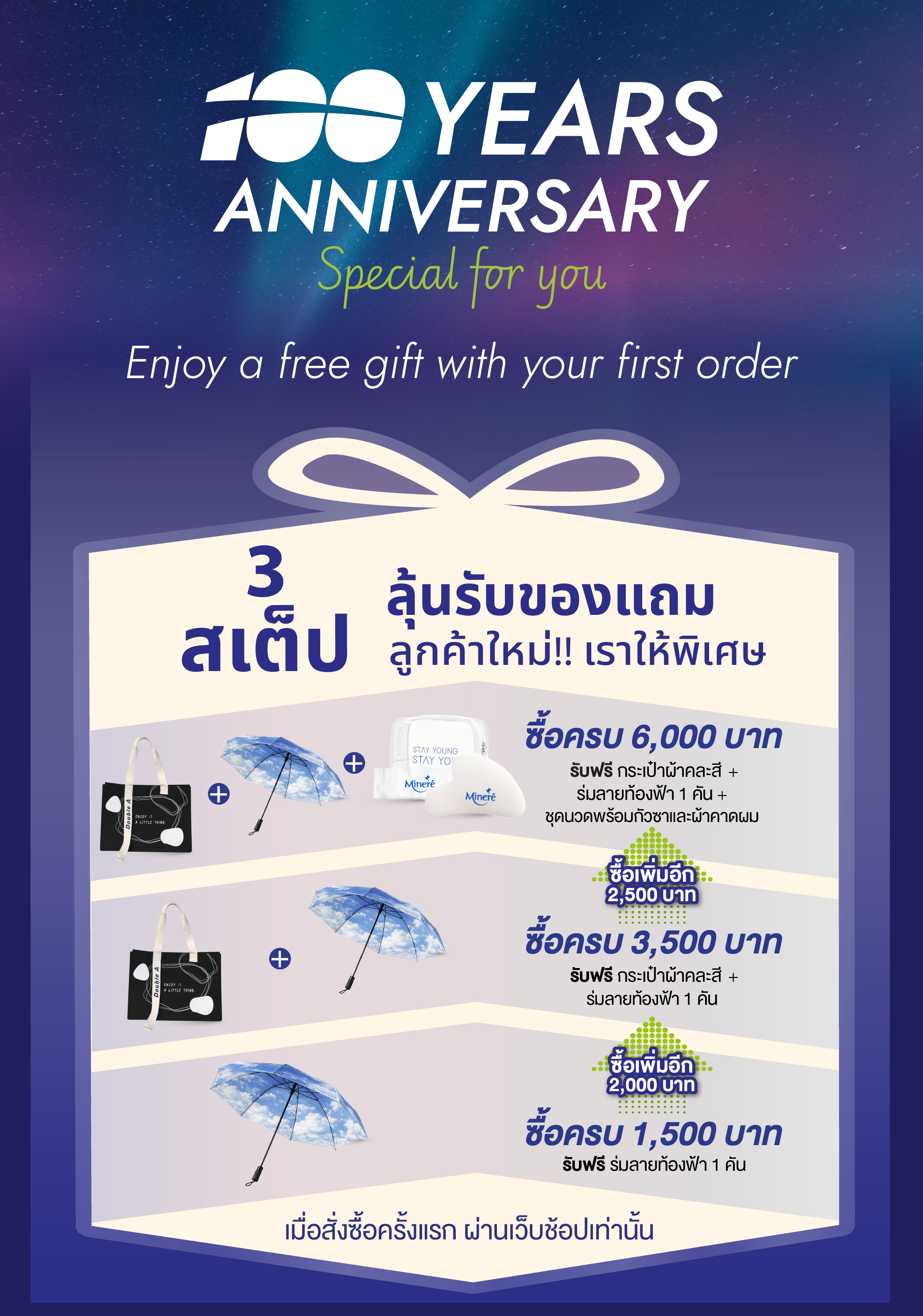 สั่งซื้อสินค้าครั้งแรกกับลีเรคโกผ่านเว็บช็อป รับชองแถมฟรี!